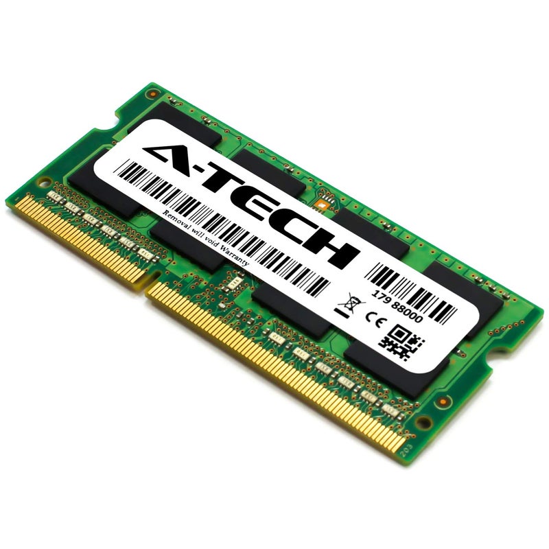 A-TECH بديل ذاكرة A-Tech بسعة 8 جيجابايت لجهاز سامسونج M471B1G73EB0-YK0 | DDR3/DDR3L 1600MHz PC3L-12800 2Rx8 1.35V SODIMM 204-Pin - Image 3